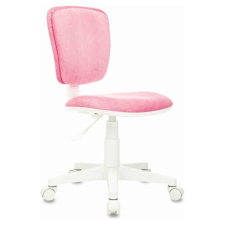 Children's armchair, pink tissue velvet, CH-W204NX/VELV36