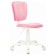 Children's armchair, pink tissue velvet, CH-W204NX/VELV36