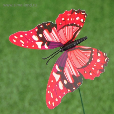Sadter Garden "Butterfly" 10x8cm, 30cm, mix / packing 25pcs, price per pcs-19