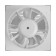Exhaust Vento fan 125k, d = 125 mm, 18 W, 240 m³/h, 34 dB, white
