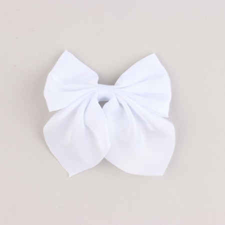 Bant for hair white school "the most cute" elastic band, 11 x 13 cm-2