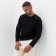 Jumper (Longsliv) Male Minaku: Basic Line Man Black Color, size 44