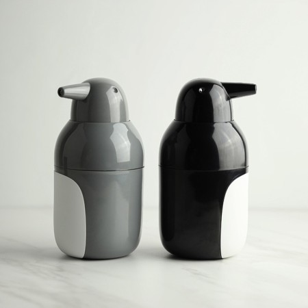 Cutaly Penguin soap dispenser, black and white color-3