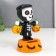 Plastic pendulum from the solar battery "Skeletal in a hoodie with pumpkin" 5.7x5.7x9.5 cm