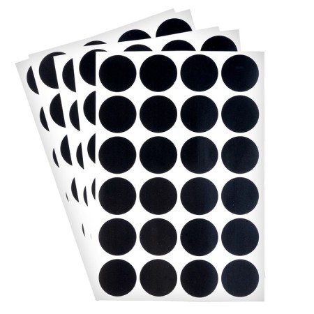 Stickers Waterproof "Circle", set of sheets 5 pcs., Cretaceous marker, diameter 1 stickers - 38 mm-4
