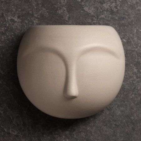 Cashpo suspended "silhouette" Beige, 11x6cm