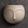 Cashpo suspended "silhouette" Beige, 11x6cm