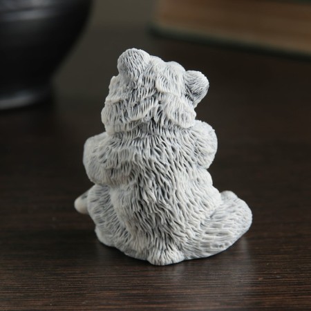 Souvenir "Bear with fish (3 species)" 6.5cm-5