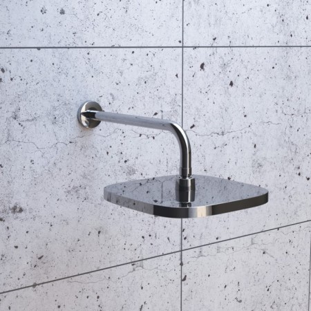 Shower watering can Iddis spahome, upper square, chrome-4