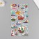 Stickers for creativity Paper "A Go to Adventures" 15x30 cm