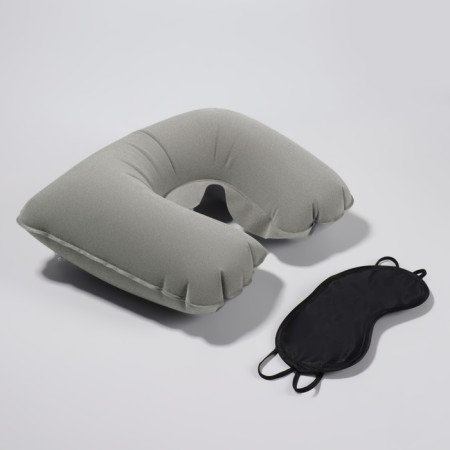 Traveler's set: neck pillow, sleep mask-2