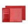 Cover for passport, department for maps, red color