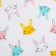Diaper white bunny 102x120cm, culinary 130g/m, 100% cotton
