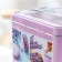 Bank with a lid for bulk products "lavender-3", 2.7 l, 9.5 × 21.5 cm, rectangular