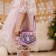 Baby bag on a valve, lilac color