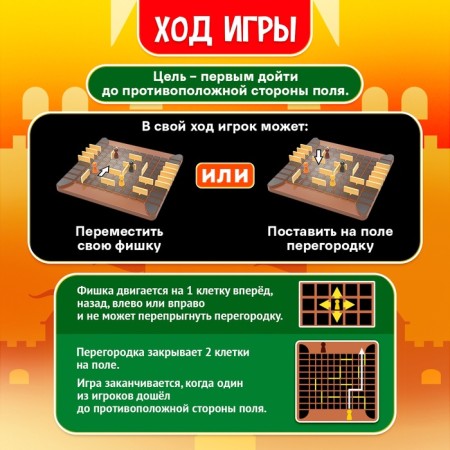 Board game "Wall near the wall", 2-4 players, 5+-2