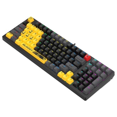 Keyboard A4Tech Bloody S98 Sports Lime Blms Plus mechanical yellow/gray USB for Gamer 1078910-4