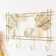 Decorative metal hooks "Ginkgo leaves" 45x3x25 cm