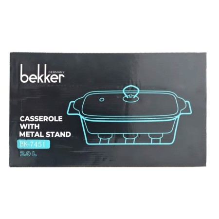 Marmite Bekker, hardened porcelain, 2 l, size 38.5x22x18.4 cm-1