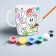 Mug for painting, 250 ml "New Year!", Mickey Mouse and his friends