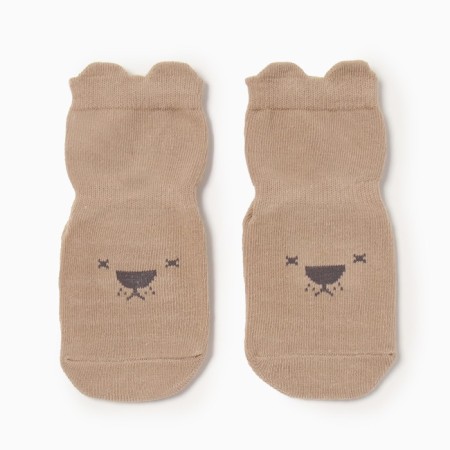 Nosk children's minku with stoppers centered in brown, rr 12-13 cm
