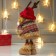 Interior doll "owl in a hat with horns and in a dress" 26x10x12 cm