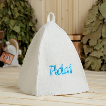 Hat for a bath with embroidery "ADAI"