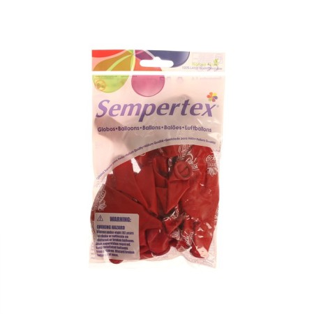 Latex ball 12 "Jubilee", transparent, set of 15 pcs., Red colors-2