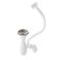 Kitchen sink "Vladiks", cut, with a siphon, 77x48 cm, right, stainless steel 0.6 mm