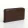 Pearl husband, 19.5*2.5*10 cm, 5 depth + n/pocket, d/card, d/coins, on a zipper, jettings, brown 1047012
