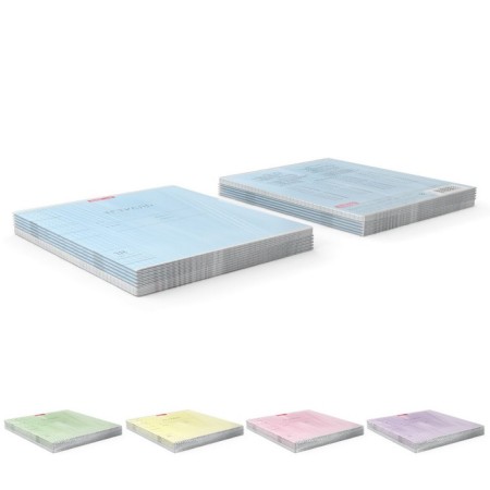 Notebook of 18 sheets in the Erichkrause cage "Classic with Linovka", covered cardboard, block offset, mix-8