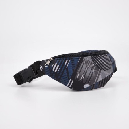 Board children's belt with a zipper, black/blue color