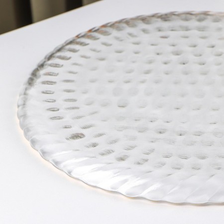 Glass Serving Crinkle, D = 26.5 cm, Transparent Color-2
