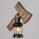 Sconces "retro ax" E27 40W black 33x10x40 cm