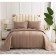 A set with a bedspread "Adonis", size 230x250 cm, 50x70 cm - 2 pcs, the color of the cappuccino