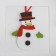 Set for creativity - Create a Christmas tree decoration from felt "Snowman in a red scarf"