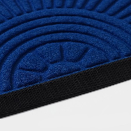 Rug -shaped semicircular shade of Welcome arch, 40 × 60 cm, with a edging, blue color-2