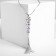 Cleanpish "Cleanliness" path of squares, white color in silver, 70 cm