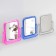 The mirror is desktop, bilateral, with an increase, a mirror surface 10.5 × 14 cm, color mix