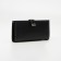 Women's wallet on the Textura button, black color