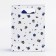 Gift box-package, packaging with a cut handle, "flowers" 12 x 6 x 16 cm