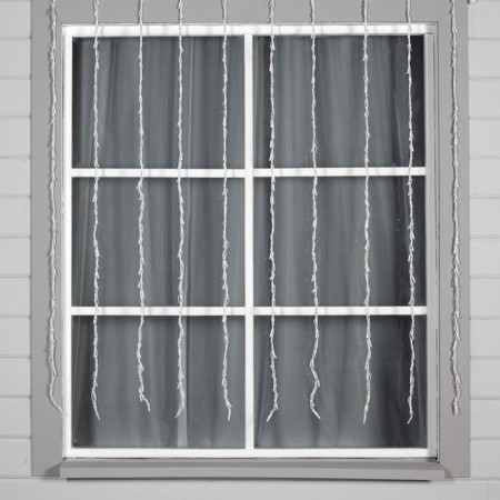 Girlynda "Waterfall" 2 × 1.5 m, IP44, UMS, white thread, 400 LED, white glow, 8 modes, 220 V-1