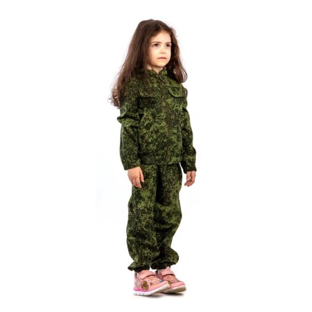 Costume Children's Orion Active Pioneer, height 122-128 cm, color green pixel