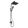 Shower system Accoona A83123F, single -leaf, with a tropical shower, black