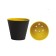 Kashpo "cone" with a tab, 6 l, black color