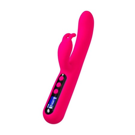 Vibrator to stimulate the Gp with the Eroteq rablock clitoral process, silicone, 23.5 cm, pink-4