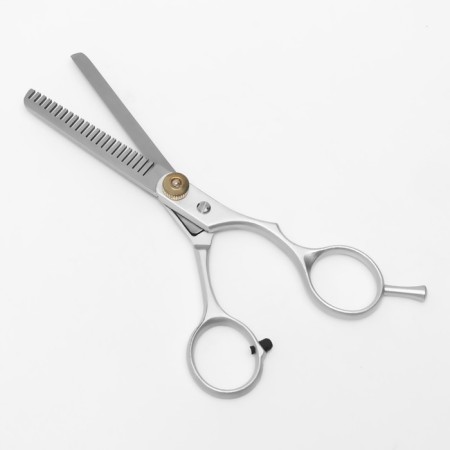 Filtering scissors with emphasis, blade - 5.5 cm, silver color-1