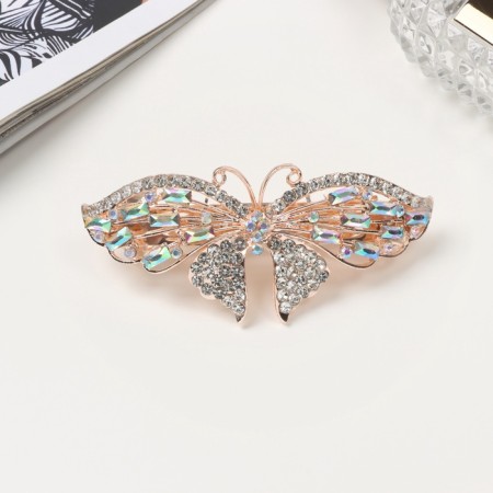 Clothing machine for the hair "Diodorus" butterfly Galant, 9 cm, gold
