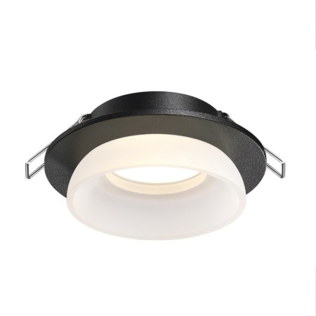 Lamp built -in Novotech. Lirio, 9W, GU10, 40x98x98 mm, black color-3