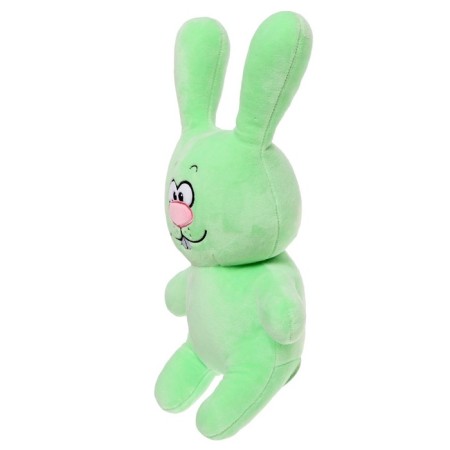 Soft toy "Rabbit Lucky", green color, 20 cm-1